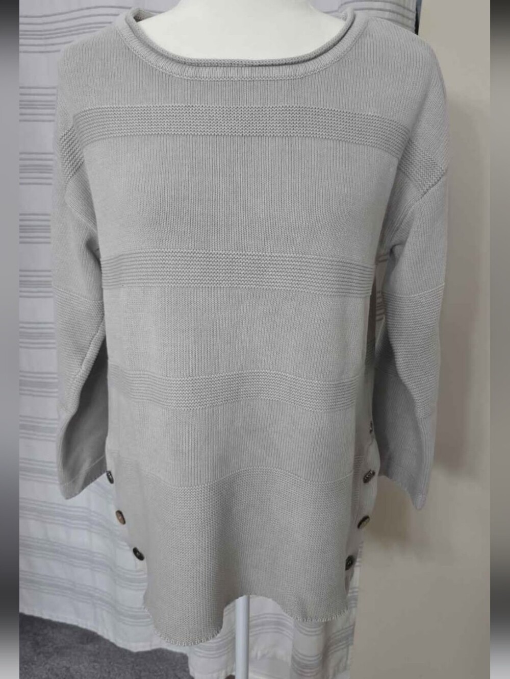 Neon Buddha Size S Button Detail Knit Sweater